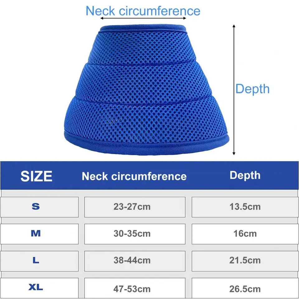 PawfectFriend Soft Pet Recovery Collar – Adjustable, Breathable & Lightweight Cone for Dogs and Cats 