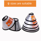 PawfectFriend Adjustable Recovery Cone Collar for Dogs & Cats – Soft, Protective, and Comfortable – Prevents Licking & Scratching 