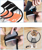 PawfectFriend Adjustable Recovery Cone Collar for Dogs & Cats – Soft, Protective, and Comfortable – Prevents Licking & Scratching 