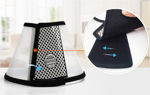 PawfectFriend Adjustable Recovery Cone Collar for Dogs & Cats – Soft, Protective, and Comfortable – Prevents Licking & Scratching 