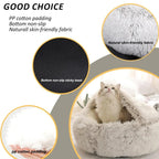 PawfectFriend Cozy Dog Cave Bed | Plush Cave Pet Bed for Small, Medium, and Large Dogs & Cats 