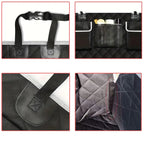 PawfectFriend Dark Gray Pet Car Seat Cover – Waterproof, Non-Slip Backseat Protector for Dogs & Cats | Travel Comfort, Safety & Style