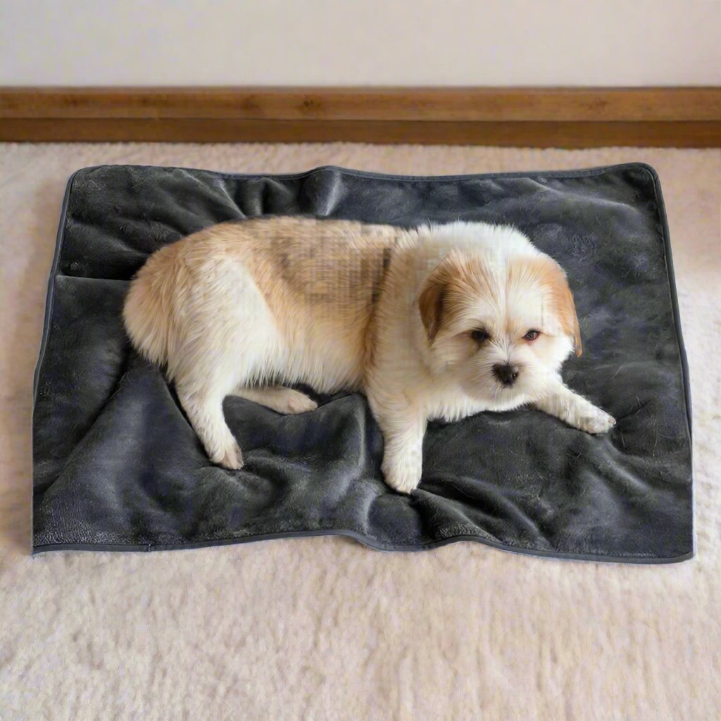PawfectFriend Waterproof Reversible Dog Blanket Cozy Washable Pet Bed Cover for Home or Travel 