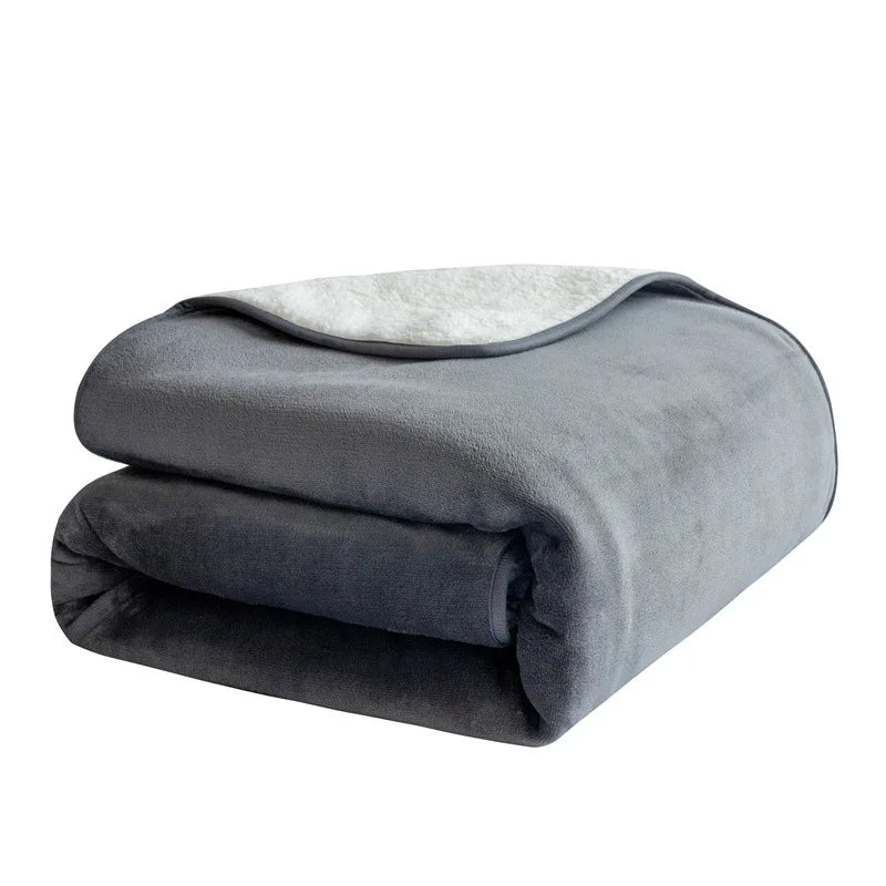 PawfectFriend Waterproof Reversible Dog Blanket Cozy Washable Pet Bed Cover for Home or Travel 