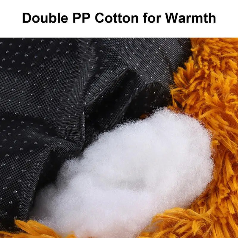 PawfectFriend Plush Donut Pet Bed – Fluffy Cushion for Dogs & Cats 