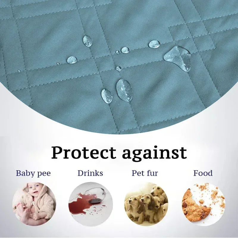 PawfectFriend Waterproof Non-Slip Pet Dog Bed Mattress Cover Light Blue Waterproof Protective