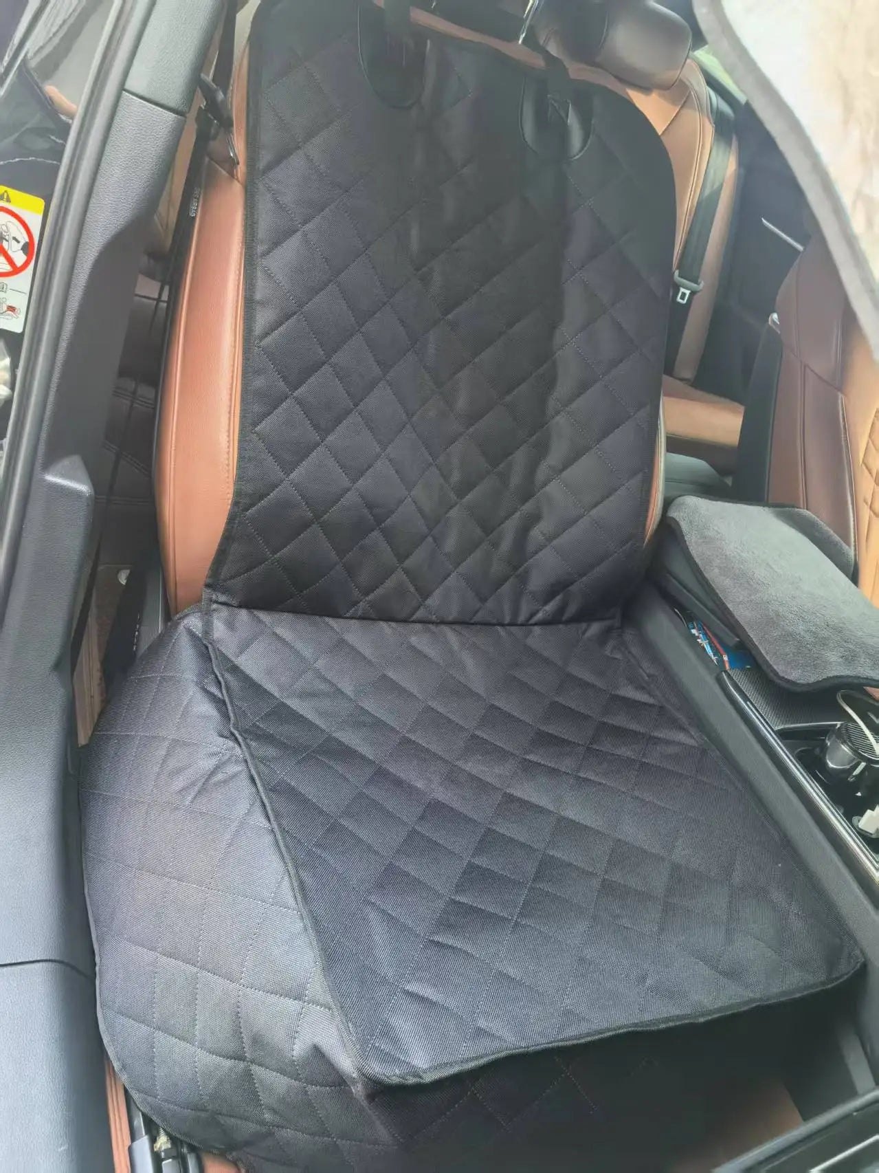 PawfectFriend Waterproof Pet Car Seat Cover – Folding Portable Rear Seat Protector for Dogs & Cats  Anti-Dirty, Scratchproof & Travel-Friendly Oxford Mat