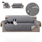 PawfectFriend Waterproof Slipcovers 1/2/3/4 Seater Non-Slip Washable Sofa Protector with Elastic Straps – Pet & Kid Friendly
