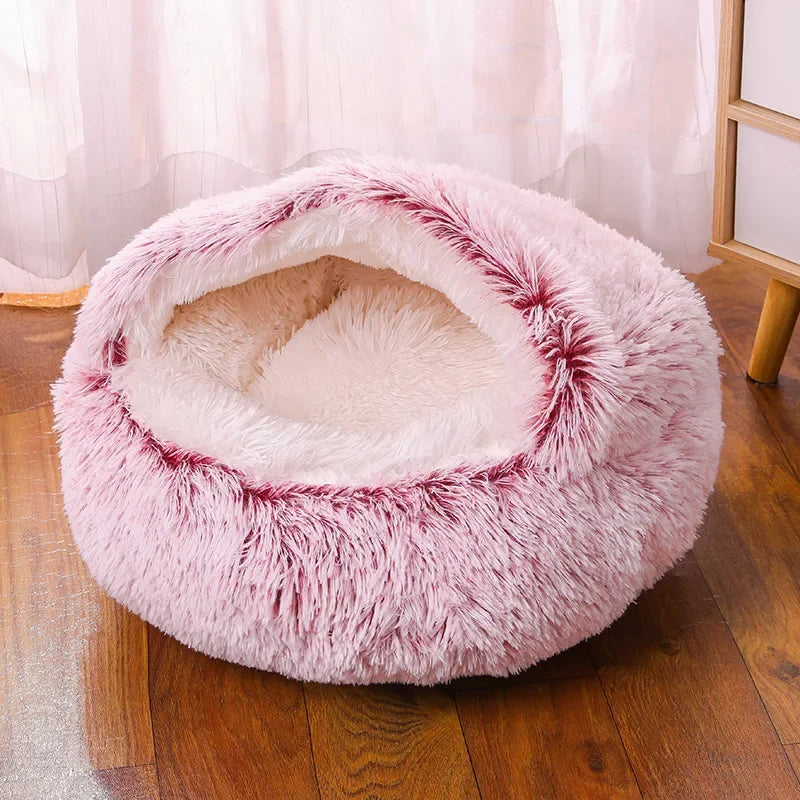 PawfectFriend Cozy Dog Cave Bed | Plush Cave Pet Bed for Small, Medium, and Large Dogs & Cats 