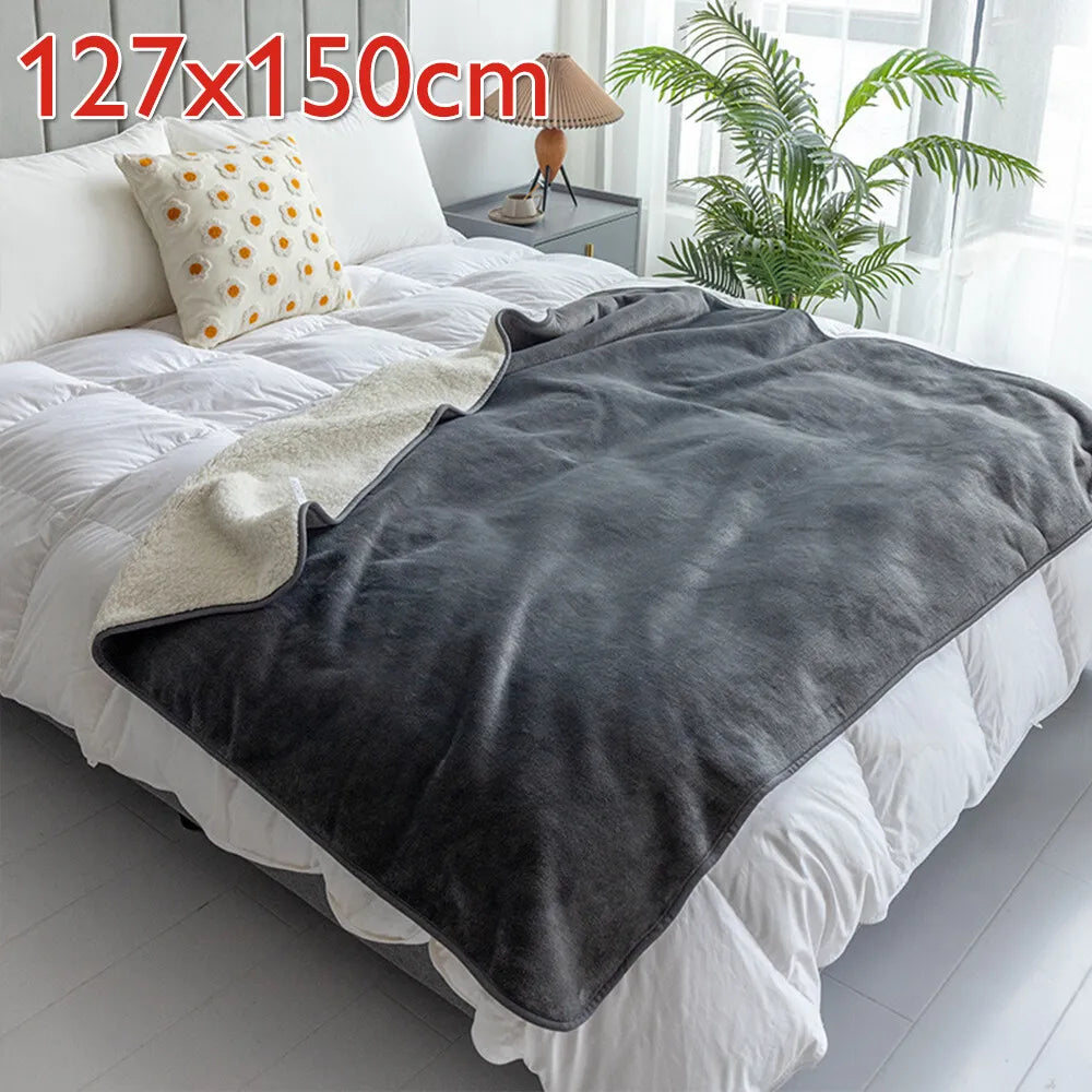 PawfectFriend Waterproof Reversible Dog Blanket Cozy Washable Pet Bed Cover for Home or Travel 