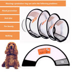 PawfectFriend Adjustable Recovery Cone Collar for Dogs & Cats – Soft, Protective, and Comfortable – Prevents Licking & Scratching 