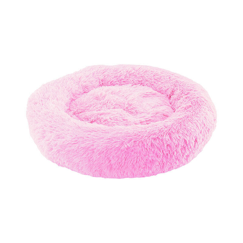 PawfectFriend Plush Donut Pet Bed – Fluffy Cushion for Dogs & Cats 