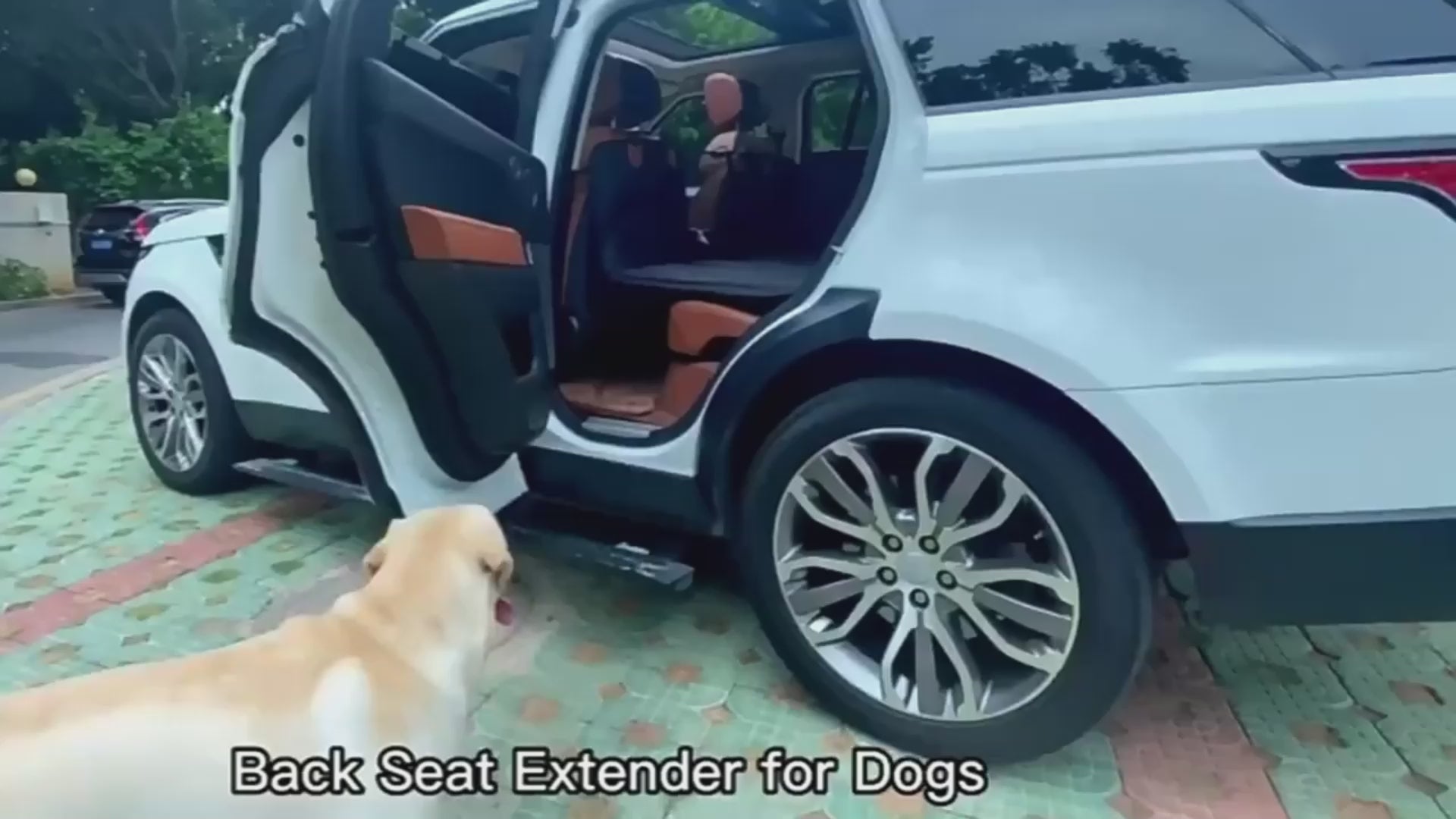 Light Gray Hard Bottom Car Seat Extender Hammock for Dogs Pawfectfriend Waterproof Pet cover