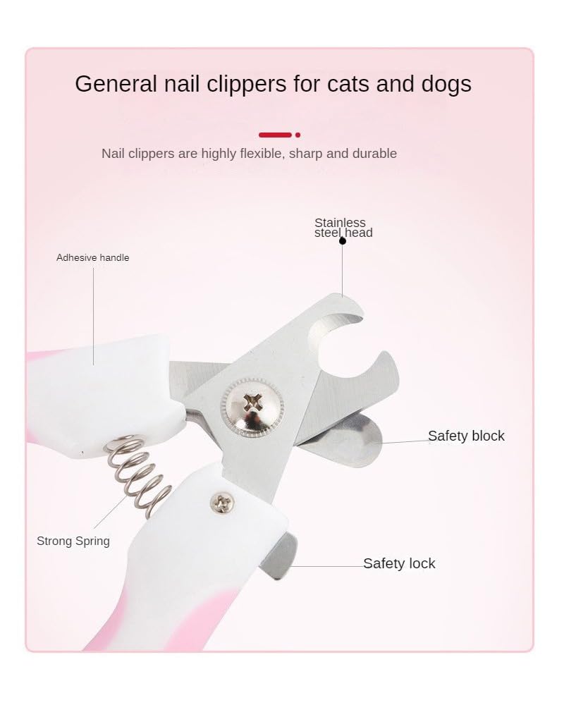 Nail Clippers and Trimmers for Dogs with Safety Guard Nail Clipping Pet Grooming Set 