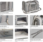 Collapsible cat and small dog carrier - photo 3